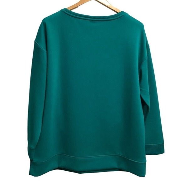 Chico's fabulously green Zenery tunic size 12 - Picture 6 of 7